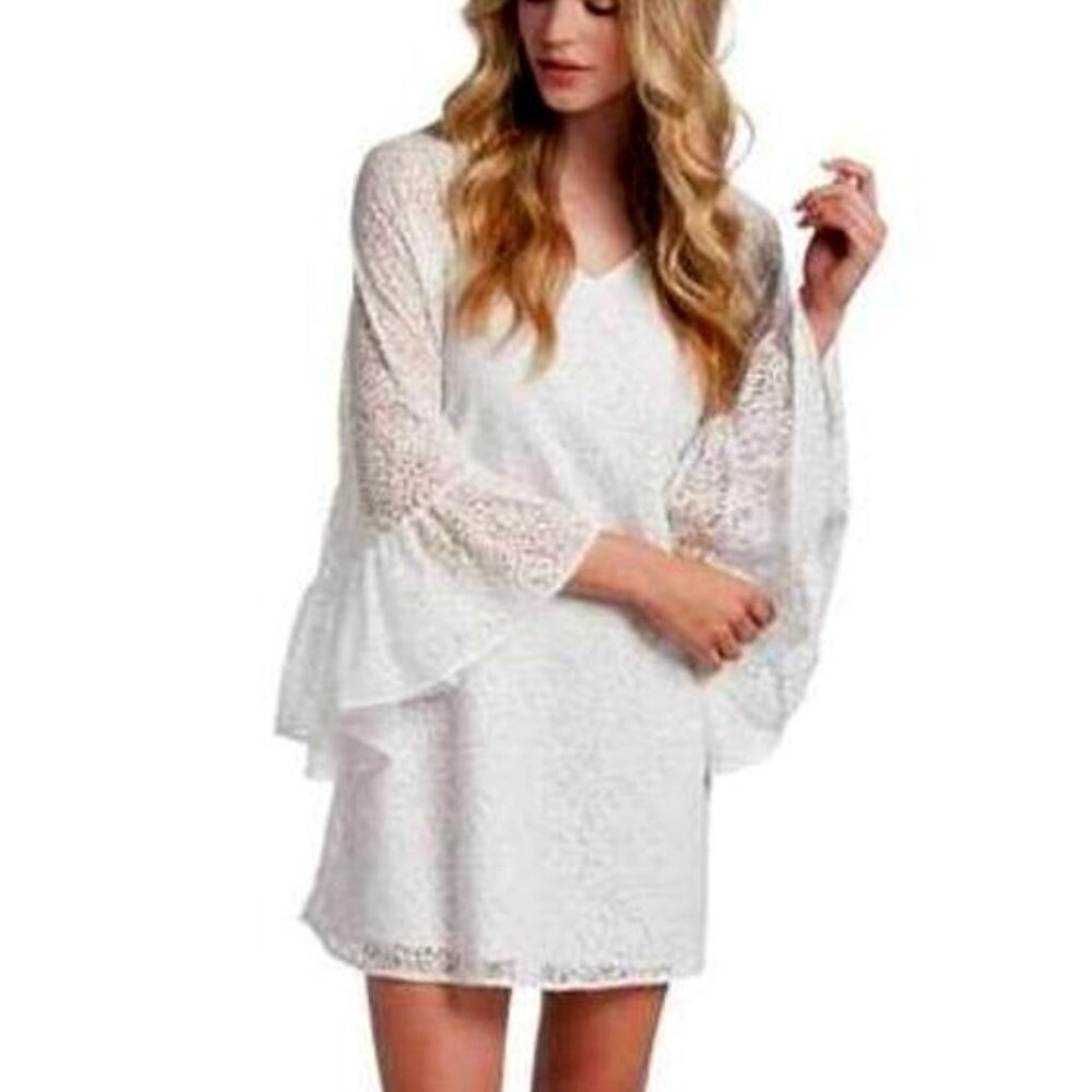 Wynona White Lace Dress by Rancho Estancia